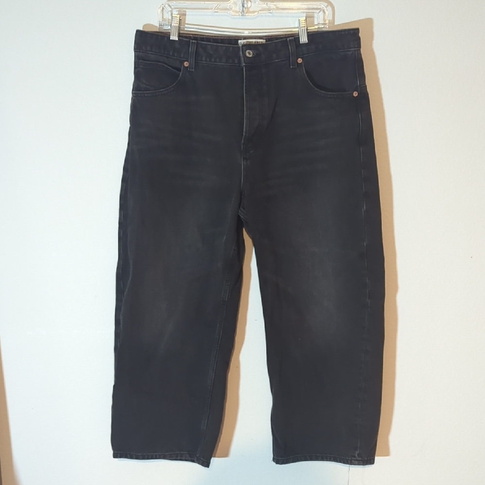 We The Free Women's Wide Leg Crop Black Jeans